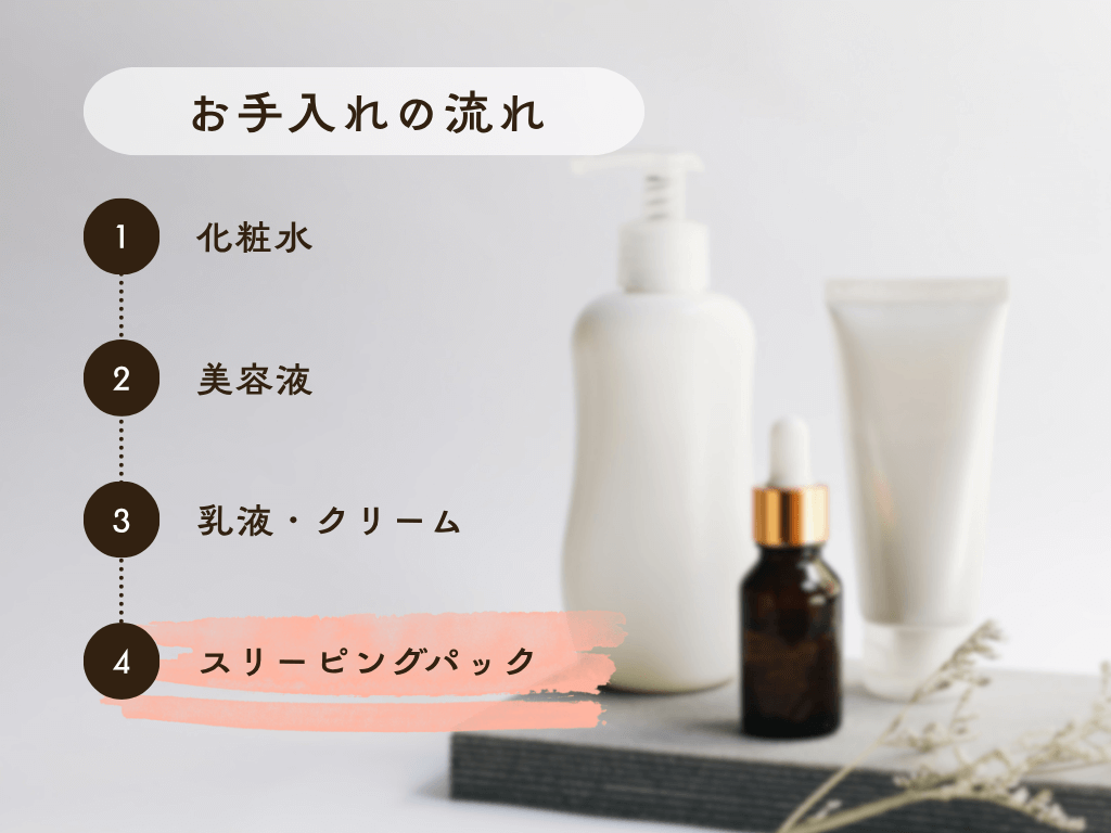 お手入れの流れ